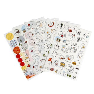 Sticker Dán Trang Trí Molang và Piu Piu ( Trang Trí Sổ Kế Hoạch, Sổ Nhật Ký)