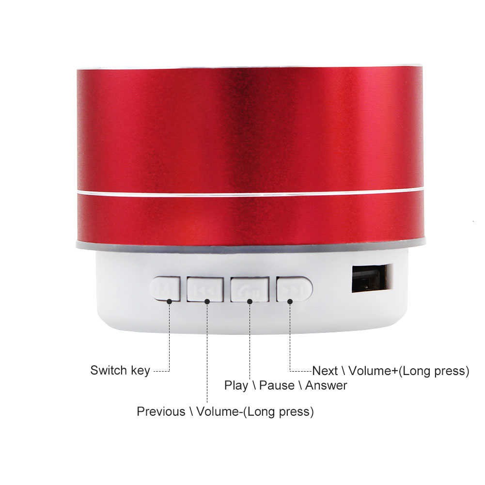 Loa Bluetooth Không Dây Mini Hỗ Trợ Thẻ Tf Có Mic