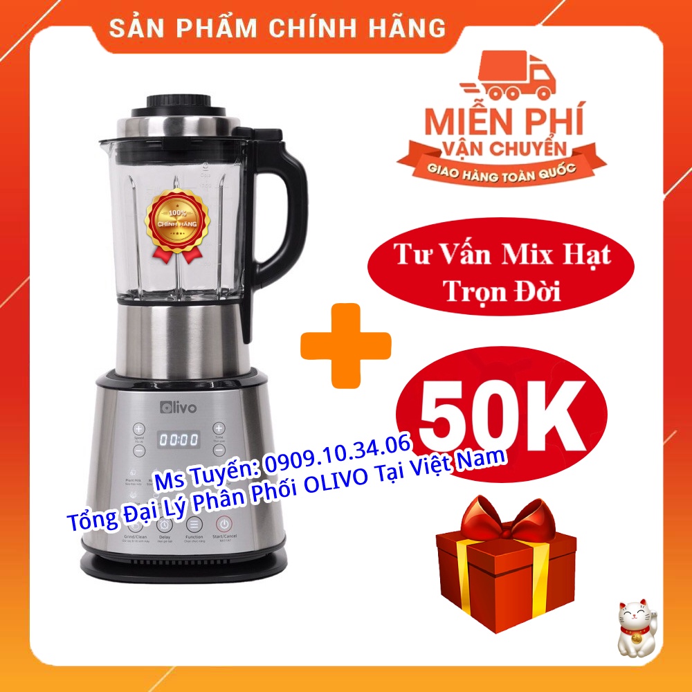 [Mã ELHA22 giảm 6% đơn 300K] [CHÍNH HÃNG] Máy Làm Sữa Hạt OLIVO X20 - Thương Hiệu Mỹ