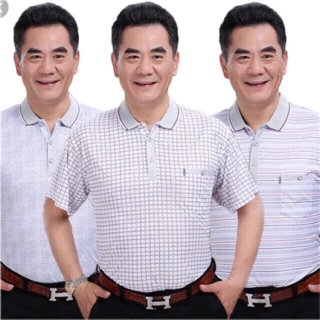 (Sẵn)Áo nam trung niên cho bố hàng có túi( ảnh chụp thật)