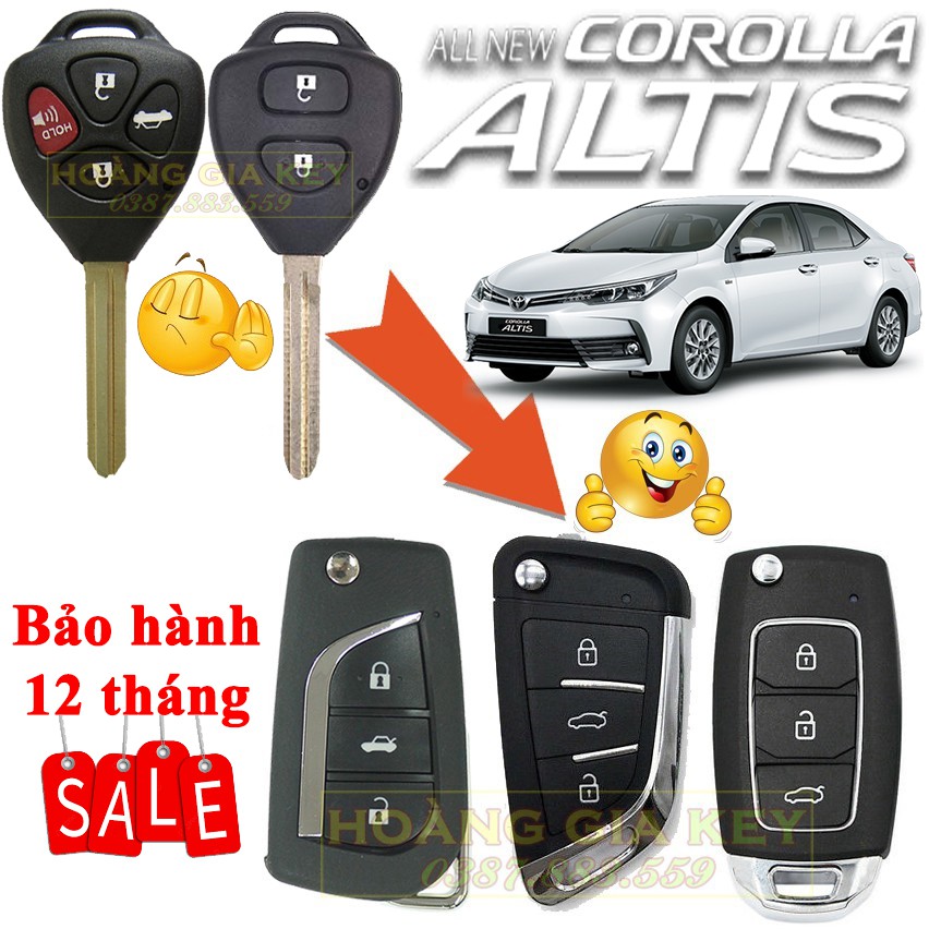 Chìa khóa gập xe ALTIS thumbnail