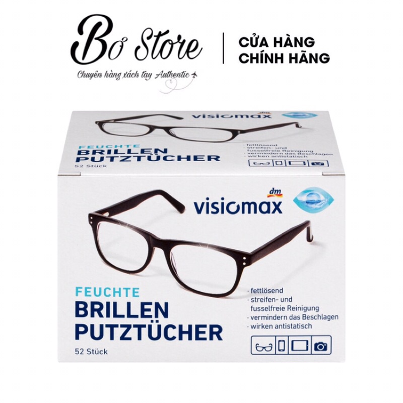 [NỘI ĐỊA ĐỨC] Giấy lau kính Visiomax giúp làm sạch và bảo vệ kính, hộp 52m