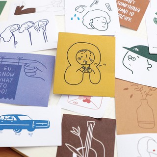 Set 40 miếng hình dán trang trí sticker Zaomo