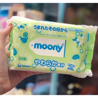 Giấy ướt Moony 80 tờ - Hàng nội địa Nhật
