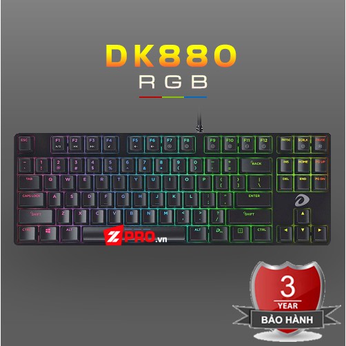 Bàn phím cơ Dareu EK880 (DK880) BH 3 năm