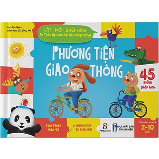 Lật - Mở - Ghép Hình - An Toàn Mọi Lúc Mọi Nơi Cùng Panda: Phương Tiện Giao Thông