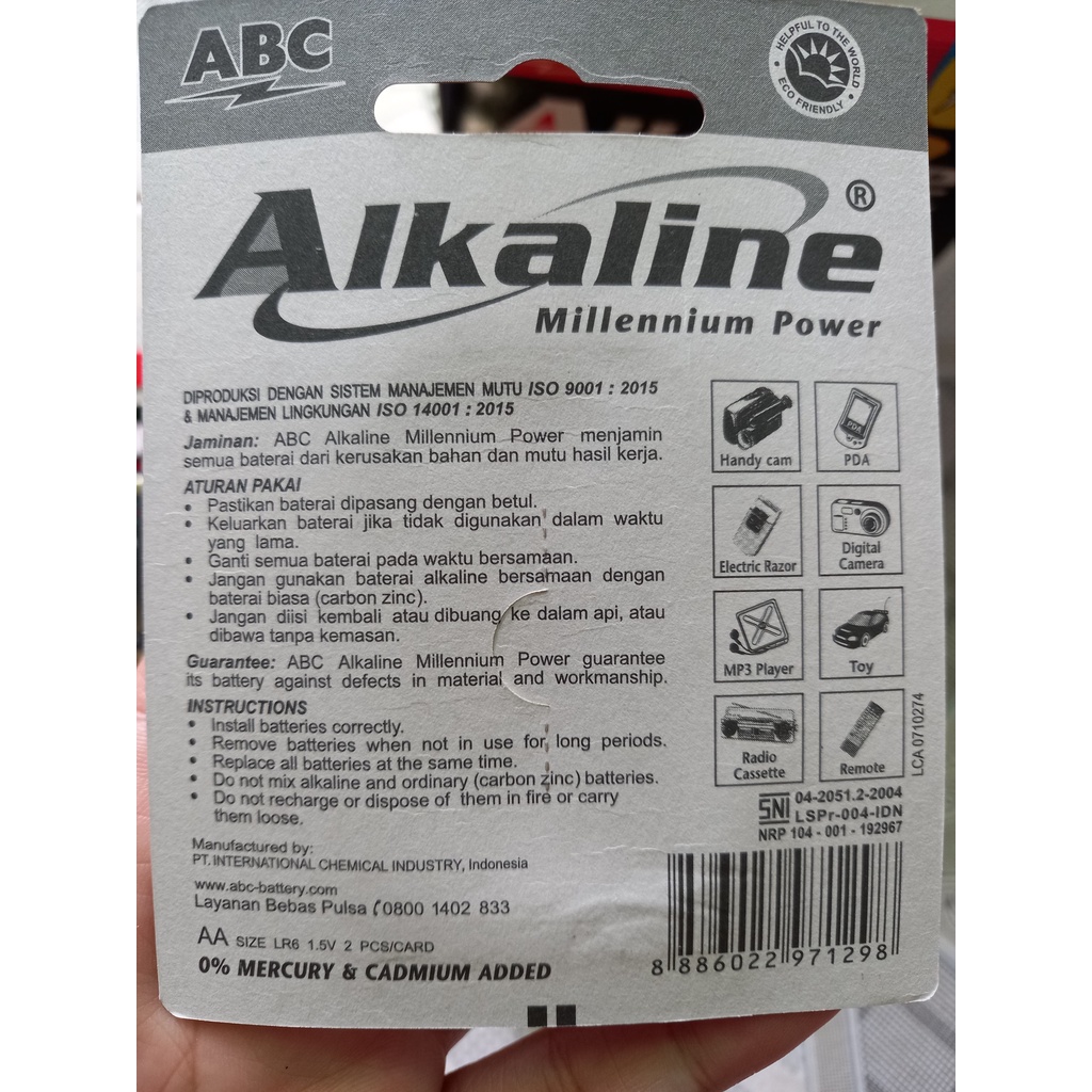 1 Vỉ 2 viên Pin AA (2A), AAA (3A) Alkaline Super - Hàng nhập khẩu, Siêu bền- chuyên dùng camera, máy đo, Remote xịn