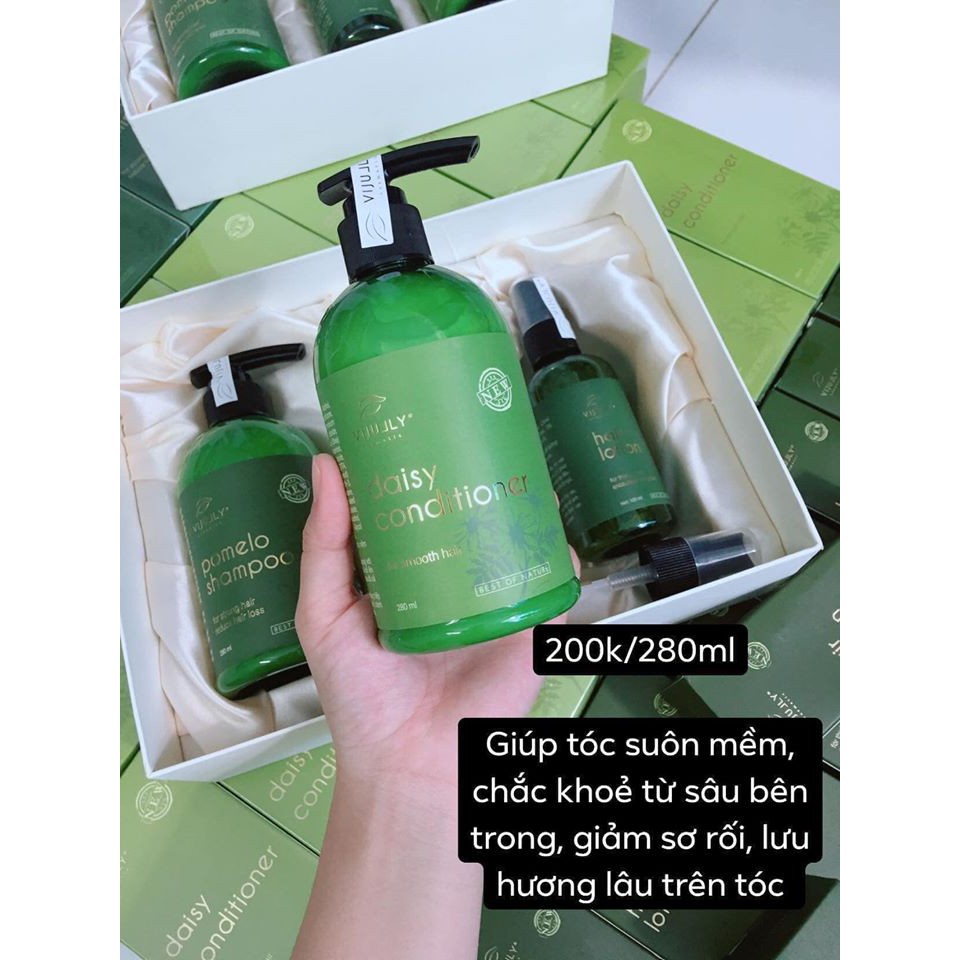 Dầu Xả Hoa Cúc Vi Jully Kích Thích Mọc Tóc Làm Dài Trị Rụng Tóc 100% Thiên Nhiên