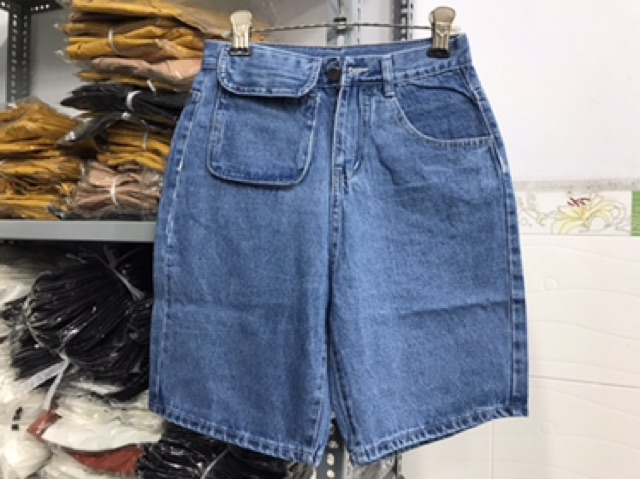 Quần ngố Jeans 4 màu kèm túi JEANS siêu đẹp | BigBuy360 - bigbuy360.vn