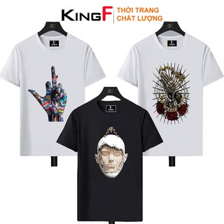 [COTTON 100%] Áo thun TAY NGẮN FORM VỪA KingF Áo phông form rộng in hình MAGIC cho nam nữ - Chất vải mềm mịn, thoáng mát