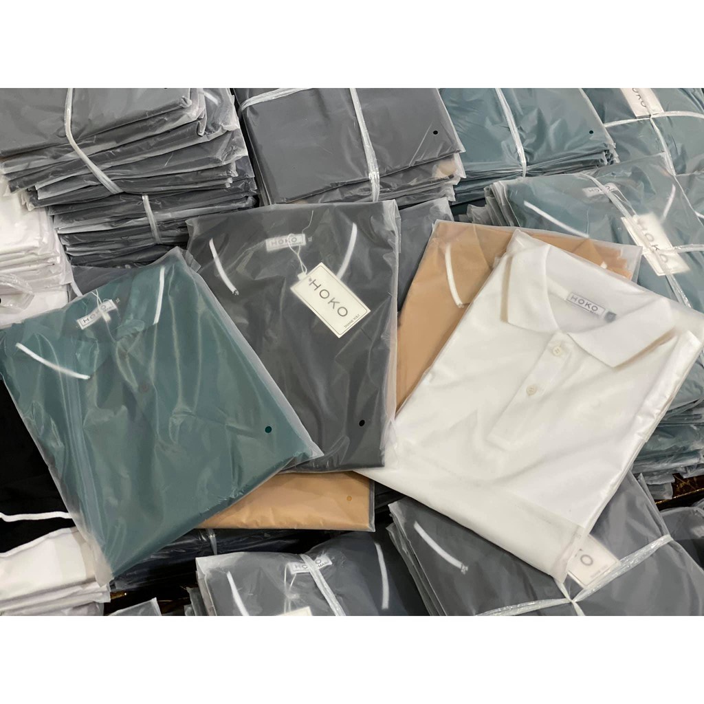 Áo thun polo nam HOKO MAN - Cotton 100%, màu sắc đơn giản, dễ dàng phối đồ THE BASIC