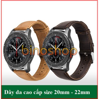 Dây da đồng hồ Samsung Gear S2/ S3 Galaxy Watch 42MM/46MM