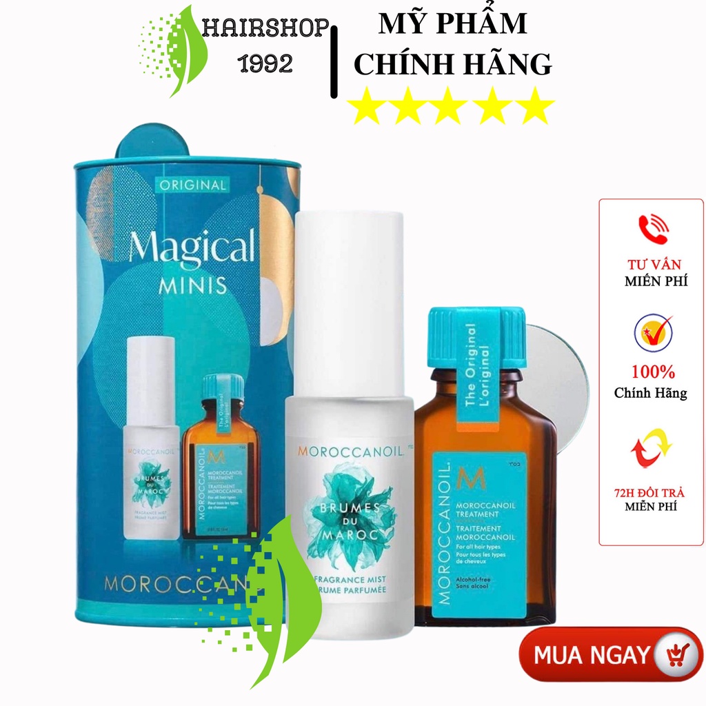 Tinh dầu dưỡng tóc Moroccanoil 25ML-100ML-125ML-200ML và xịt thơm tóc + body Moroccanoil Magical