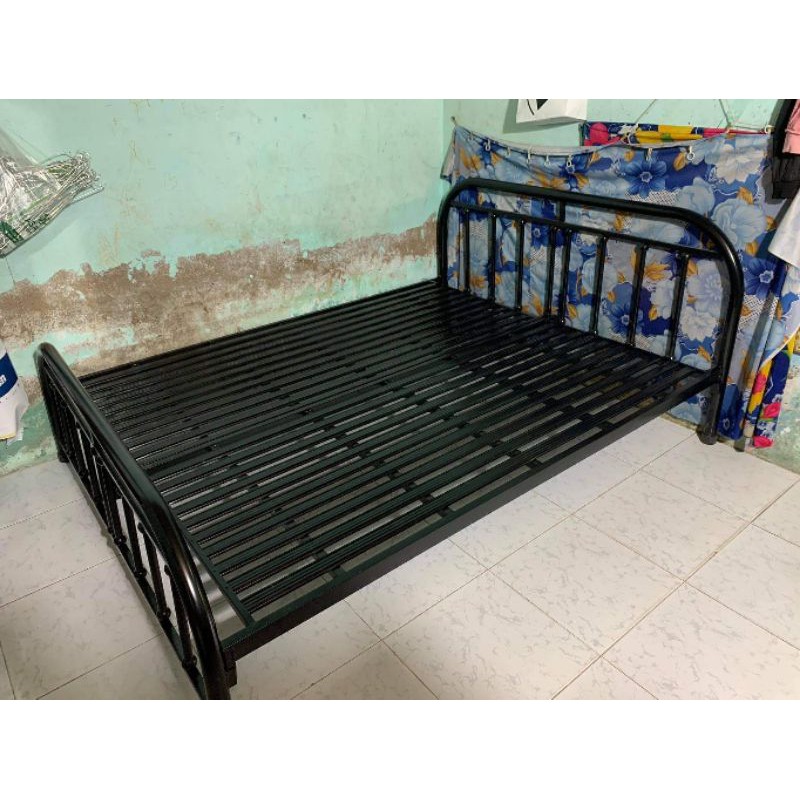 [FREESHIPHCM]Giường Bi khung mỹ nghệ cứng cáp màu đen - đủ size - bảo hành 12 tháng tại nhà