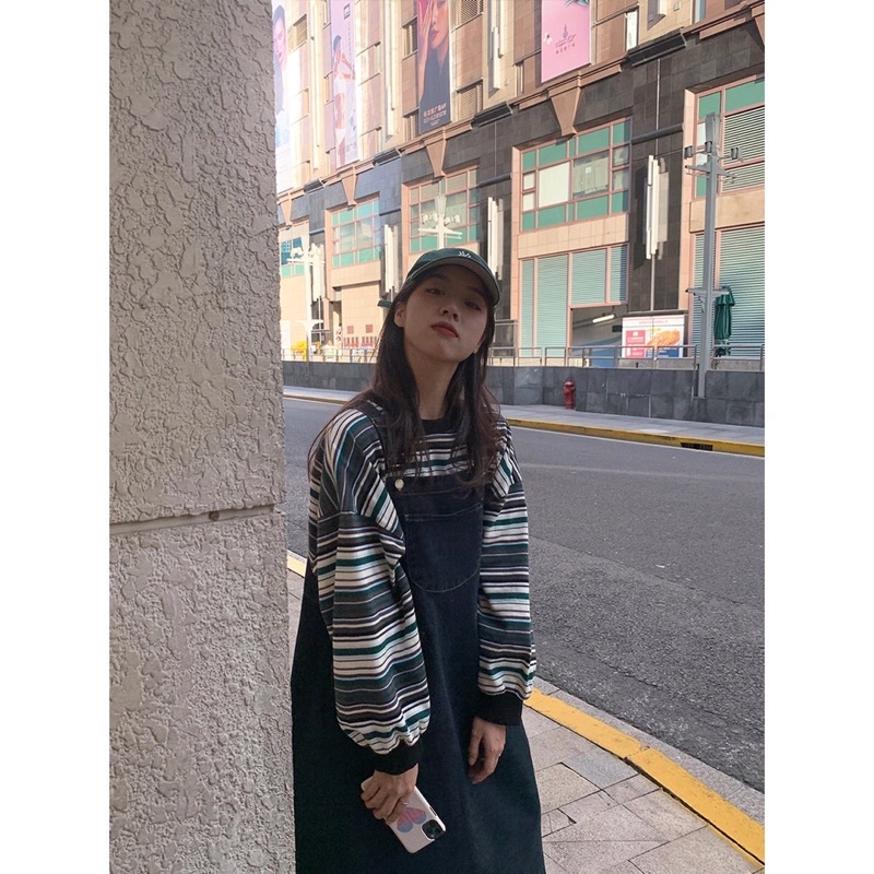 Yếm jeans trơn basic giá rẻ nhất shopee