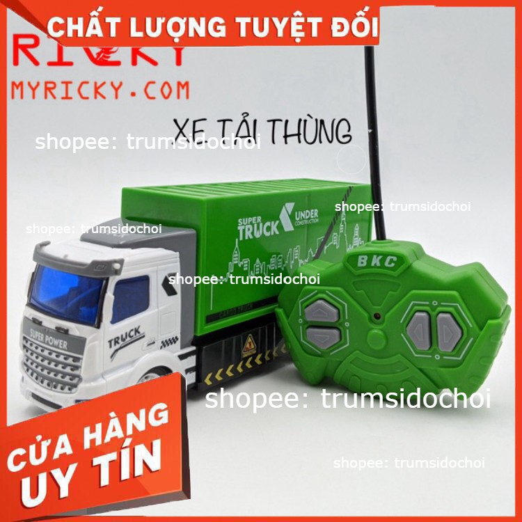 Xe điều khiển từ xa 💖FREESHIP💖 Xe rác-xe công trình [Có đèn] - đồ chơi cho bé