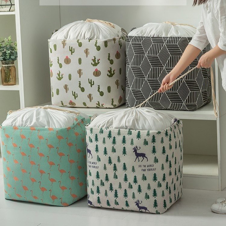 Túi đựng chăn màn, quần áo, drap, mền, khăn, sách vở, đồ dùng cá nhân.. cỡ lớn vuông 75 Lít