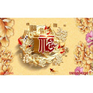 TRANH DÁN TƯỜNG 3D GIẢ NGỌC
