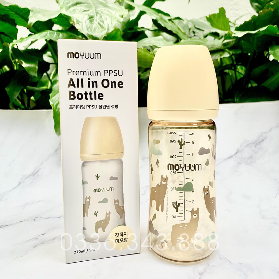 Bình sữa Moyuum Lạc Đà, Moyuum Vàng, Moyuum Llama edition 170ml- 270ml