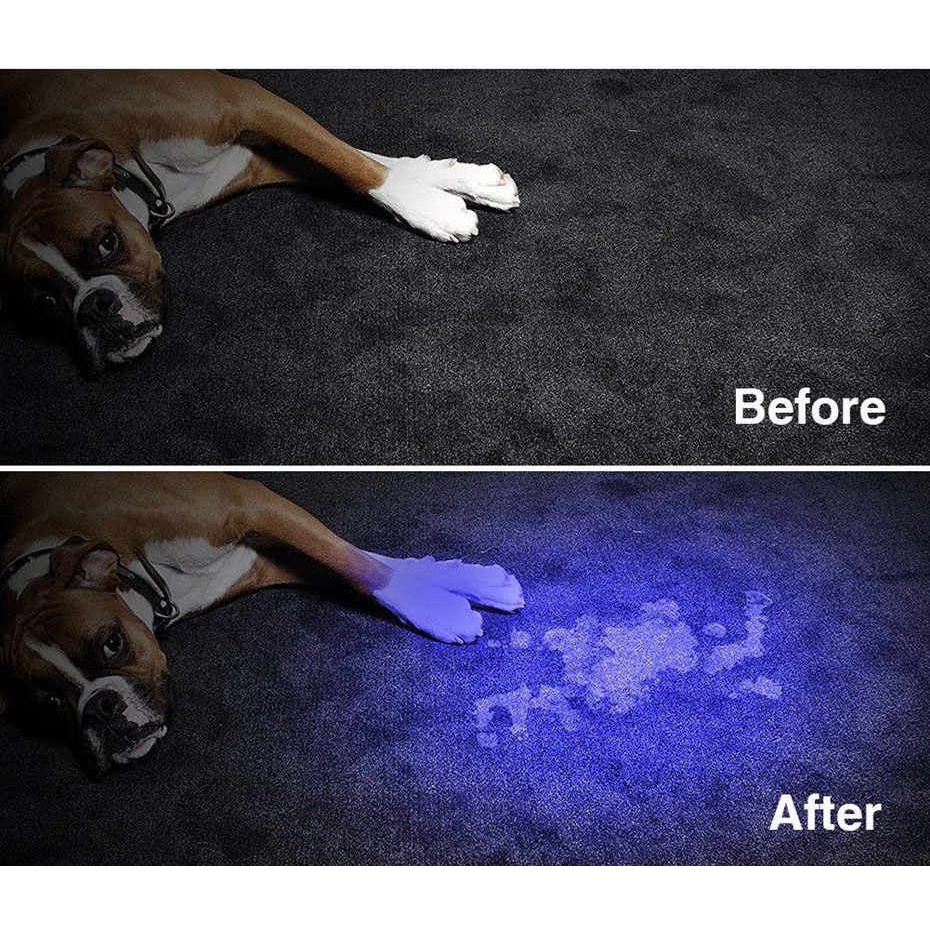 Đèn Uv Led Q5 Bước Sóng 365nm Soi Đá ,Soi Tiền ,Soi Cavet Xe ,Sấy Keo Uv, Kèm Pin