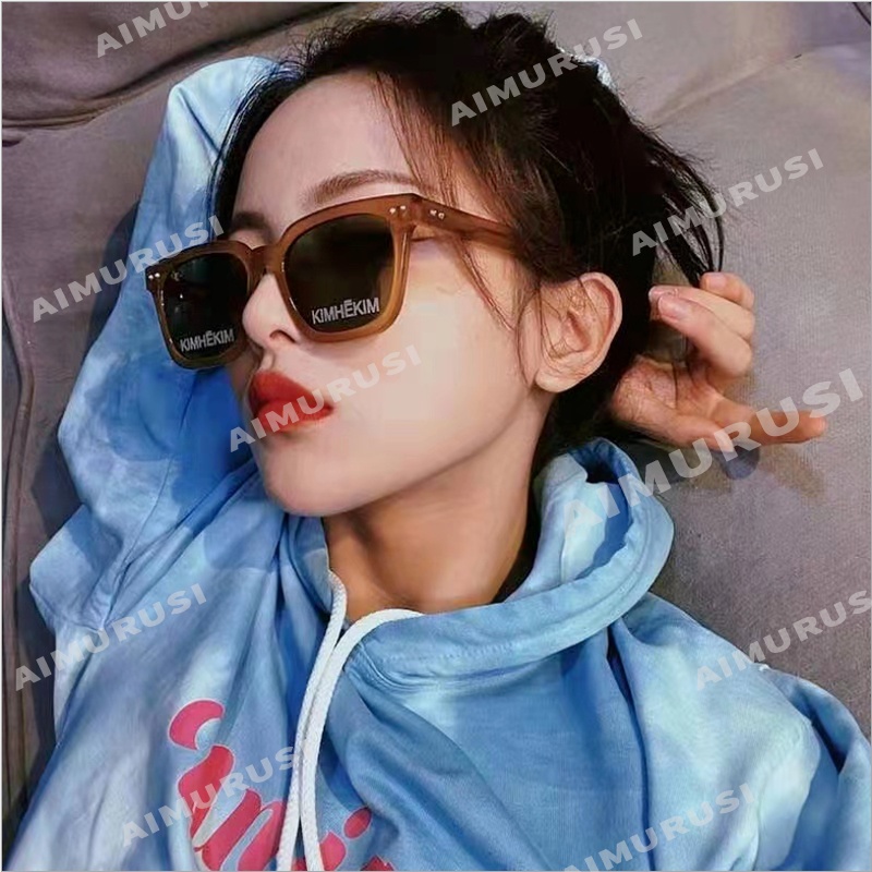 (Aimurusi) COD Korean Style Square Frame Glasses Retro Large Frames Sunglasses Women/men