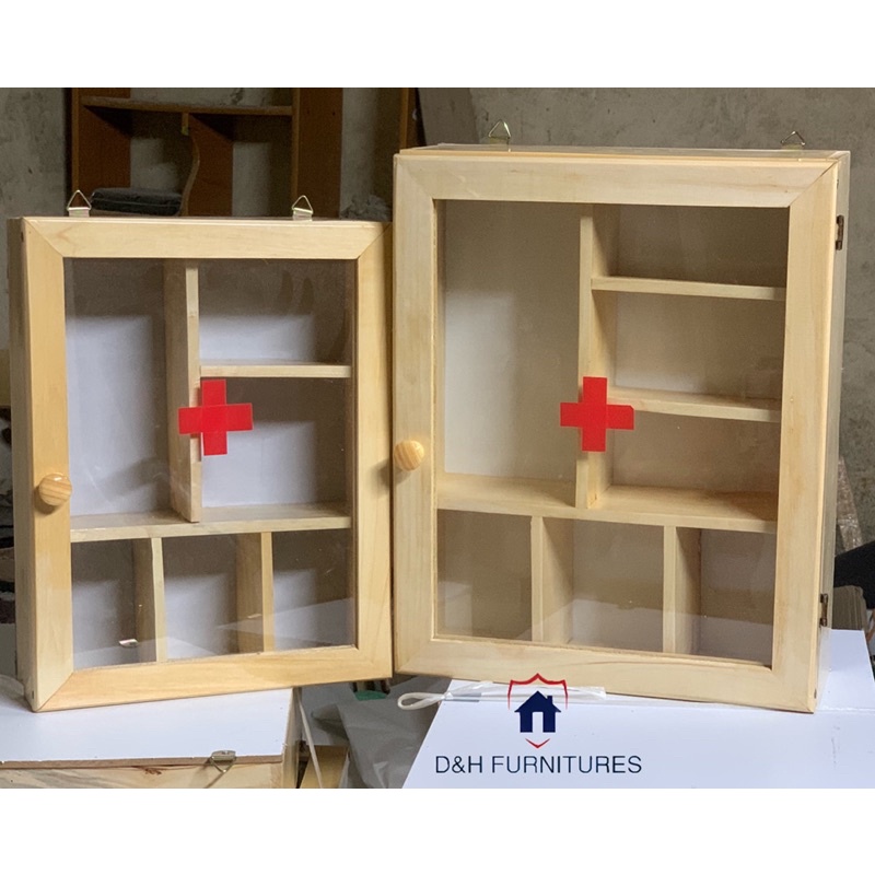 Tủ thuốc y tế gia đình treo tường không mái dành cho gia đình công sở trường học- D&H Furnitures