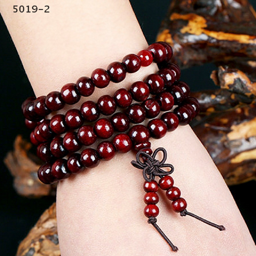 Chuỗi 108 Hạt Gỗ Đàn Hương Phong Cách Phật Giáo Tây Tạng