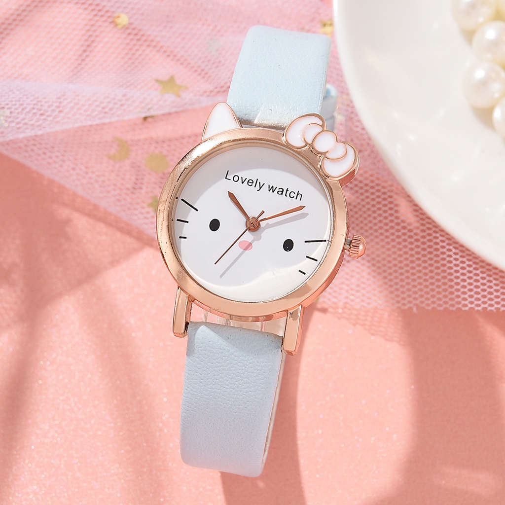 Đồng Hồ Hoạt Hình Dễ Thương Phong Cách Hàn Quốc Cho Học Sinh Tiểu Học