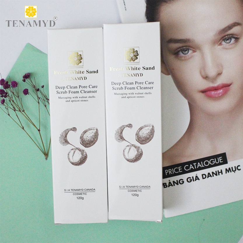 Sữa làm sạch tế bào chết TENAMYD - DEEP CLEAN PORE CARE SCRUB FOAM CLEANSER 120g - Happy Life for You