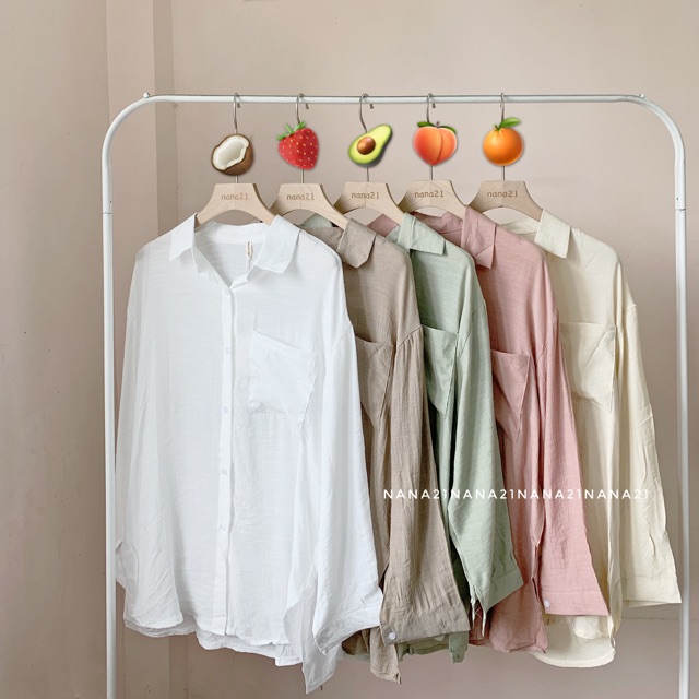 Sơ mi oversize thô đũi