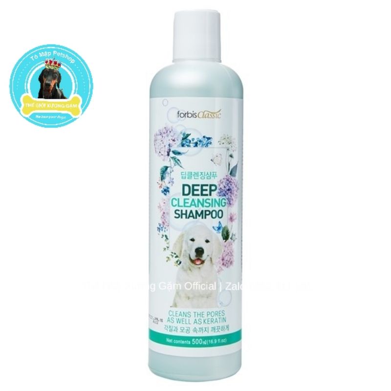 [HSD12.2022] FORCANS DEEP CLEANISING SỮA TẮM LÀM SẠCH SÂU CHO CHÓ