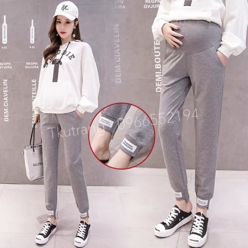 Quần bầu bomer nỉ da cá ấm áp dày dặn có bo chun dưới gấu