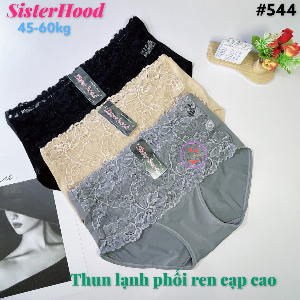 Quần lót Thái Lan SisterHood thun lạnh phối ren cạp cao ôm bụng