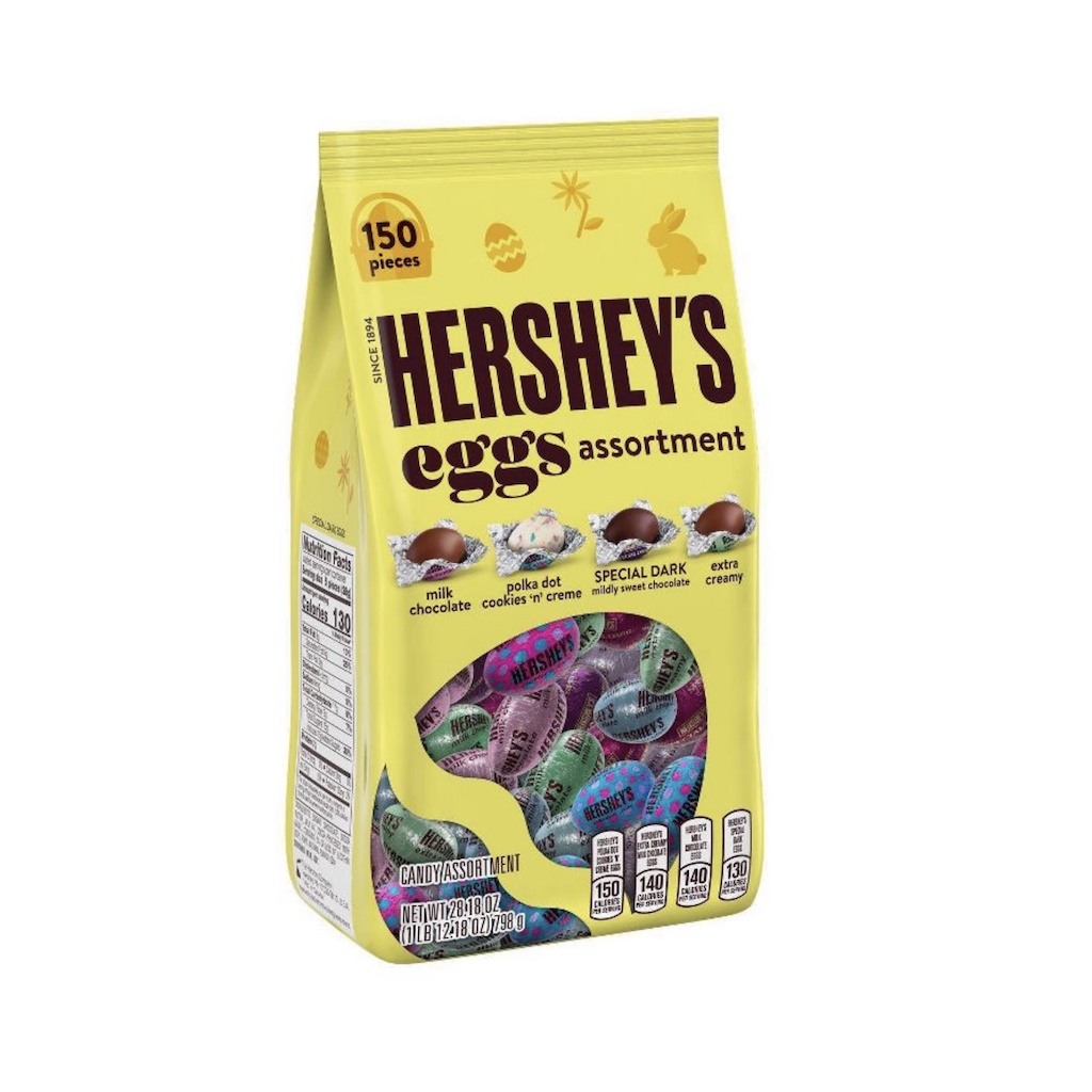 TÚI 798g 4 VỊ SOCOLA TRỨNG PHỤC SINH Hershey's Easter Eggs Candy Assortment (29.95 oz)