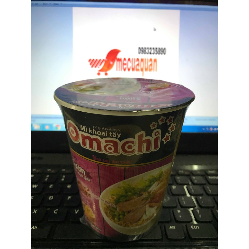 Thùng mì ly Omachi xốt bò hầm 24ly * 68g