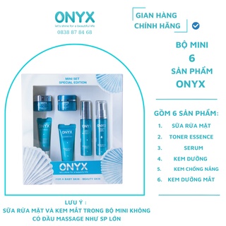 Set mini onyx trọn bộ 6 món dưỡng da