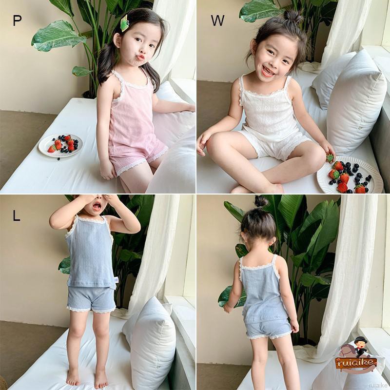 Set Đồ Ngủ 2 Món Xinh Xắn Cho Bé Gái Từ 1-5 Tuổi