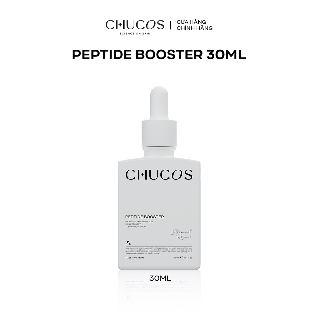 Tinh chất dưỡng da căng bóng, trẻ hoá và dưỡng ẩm da CHUCOS Peptide Booster