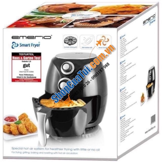 💁🏻 EMERIO- SMART FRYER - NỒI CHIÊN NỘI ĐỊA ĐỨC ĐƯỢC ĐÁNH GIÁ “ Very Good “ 4,5/5 🌟