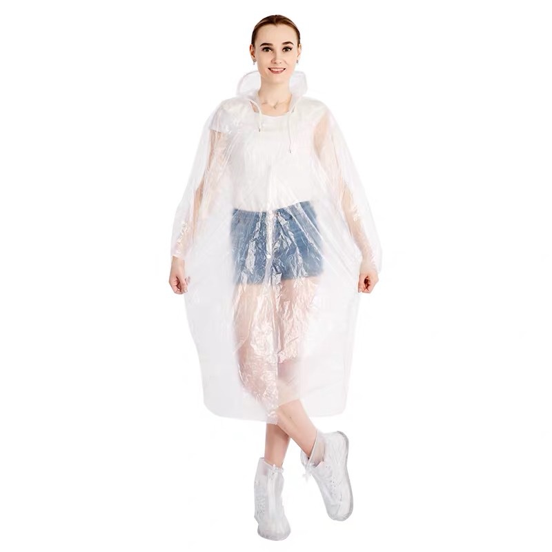 Áo Mưa Dày Trong Suốt Dùng Một Lần Tiện Dụng Cho Học Sinh