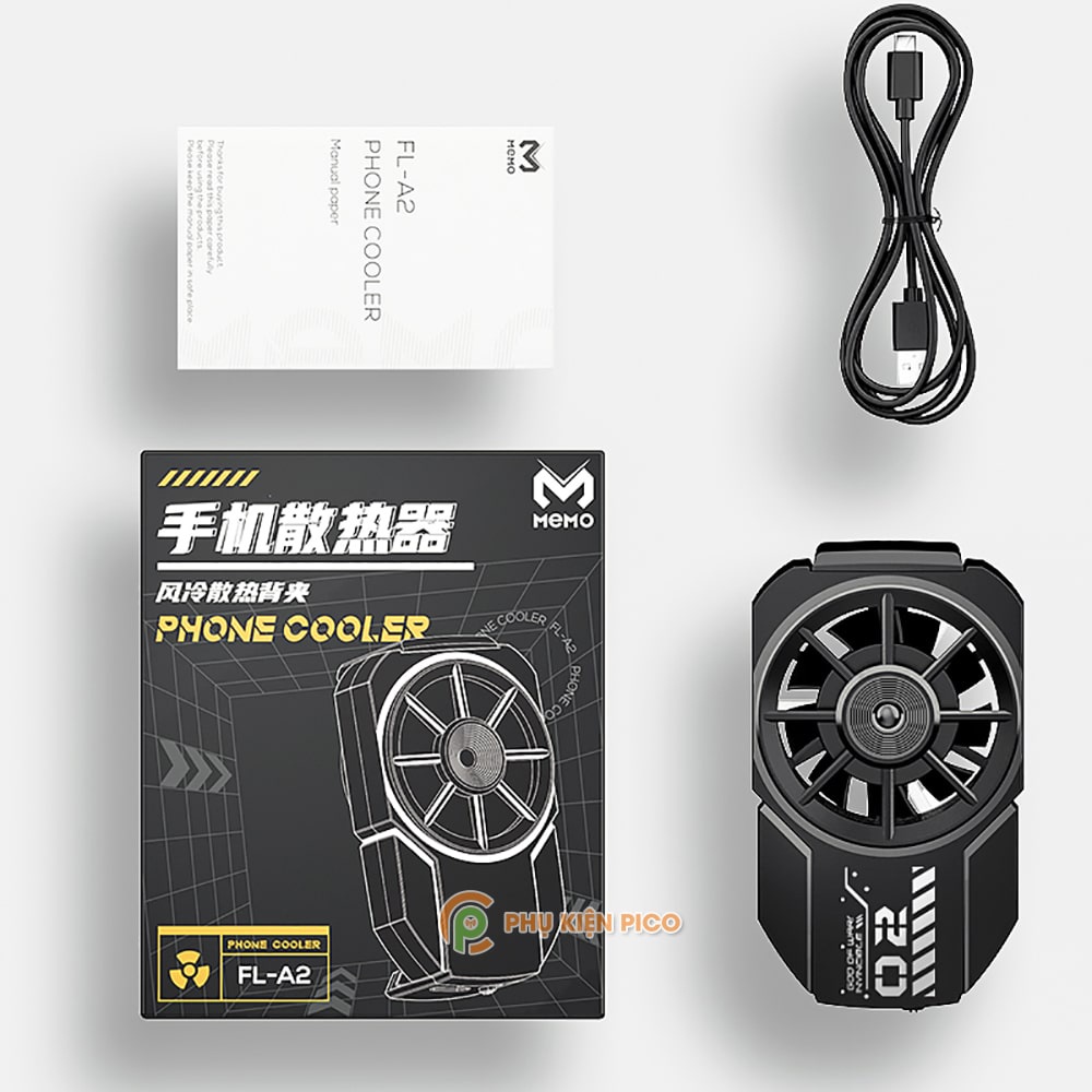 Quạt tản nhiệt điện thoại Memo FL07 / FL05 / G6 / FLA4 làm mát nhanh cho điện thoại gaming game thủ Mobile pin 400mAh