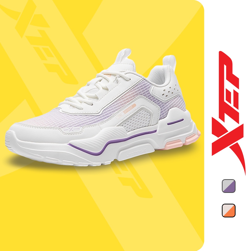 Giày thể thao nữ Xtep sneaker dáng thể thao, Chất Liệu Thoáng Khí, Phong Cách Trẻ Trung 879318320007