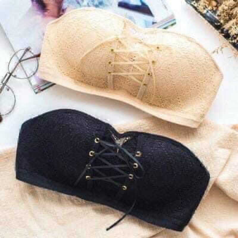 Áo cúp ren dây rút