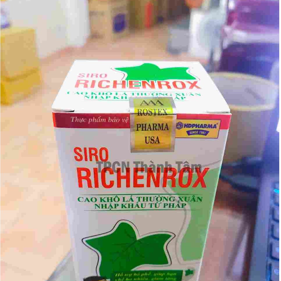 Siro giảm ho RICHENROX giúp bổ phế, giảm ho, tiêu đờm - Chai 125ml