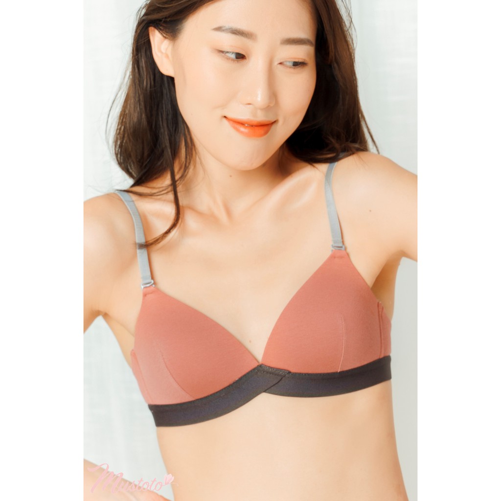 Áo Lót Nữ Trơn Mút Mỏng 0,3Cm Không Gọng Bralette Cotton Bra Daffodil (Mustoto MA28) | BigBuy360 - bigbuy360.vn