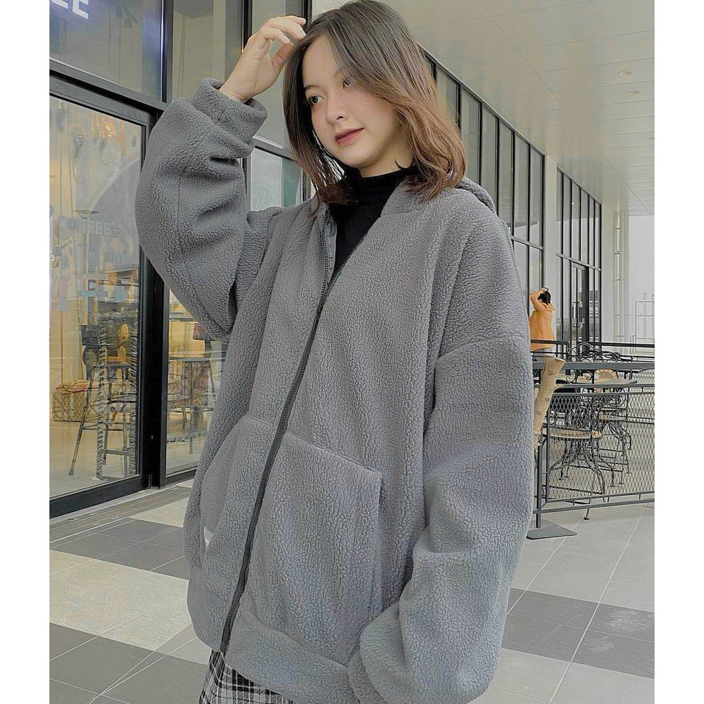 Áo khoác lông cừu có mũ FIINTASY ENT.666 - Made by Fiin | BigBuy360 - bigbuy360.vn