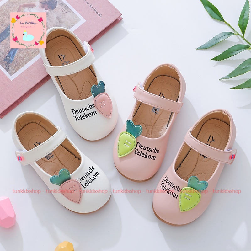 Giày búp bê cho bé gái đủ size dưới 12 tuổi chất liệu da mềm đi êm chân