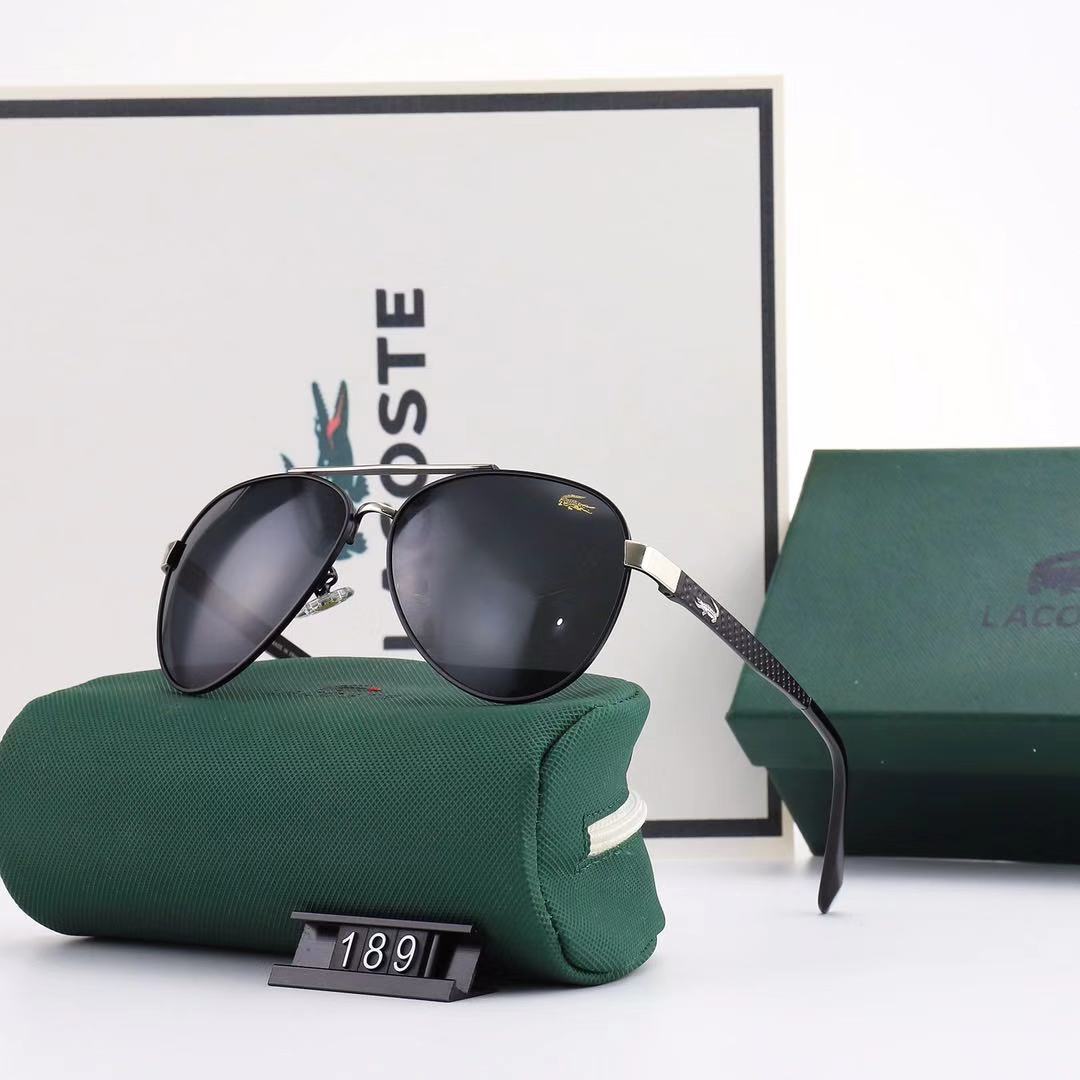 LACOSTE_ Châu Âu và Mỹ Người hâm mộ 2021 Thời trang mới Phim màu khung lớn Kính râm nam và nữ Xu hướng Cặp đôi Đường phố Chụp Trăm trang trí phù hợp Thời trang Du lịch Kỳ nghỉ Bảo vệ tia cực tím Kính râm đi biển