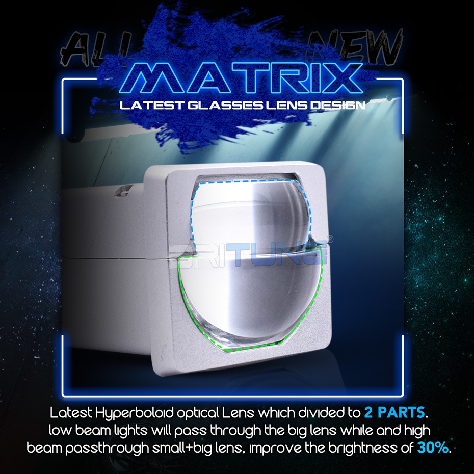 Đèn Pha LED 2 inch 110W 10000 LUX Chất Lượng Cao Cho Xe Hơi / Xe Máy