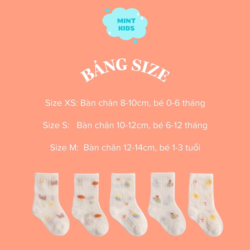 Tất Lưới Hoạ Tiết Ngộ Nghĩnh Nemo Baby Mềm Mại Cho Bé 0 Đến 3 Tuổi TL-04